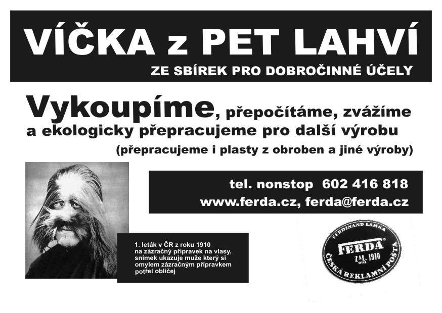 Vykupujeme víčka z pet lahví